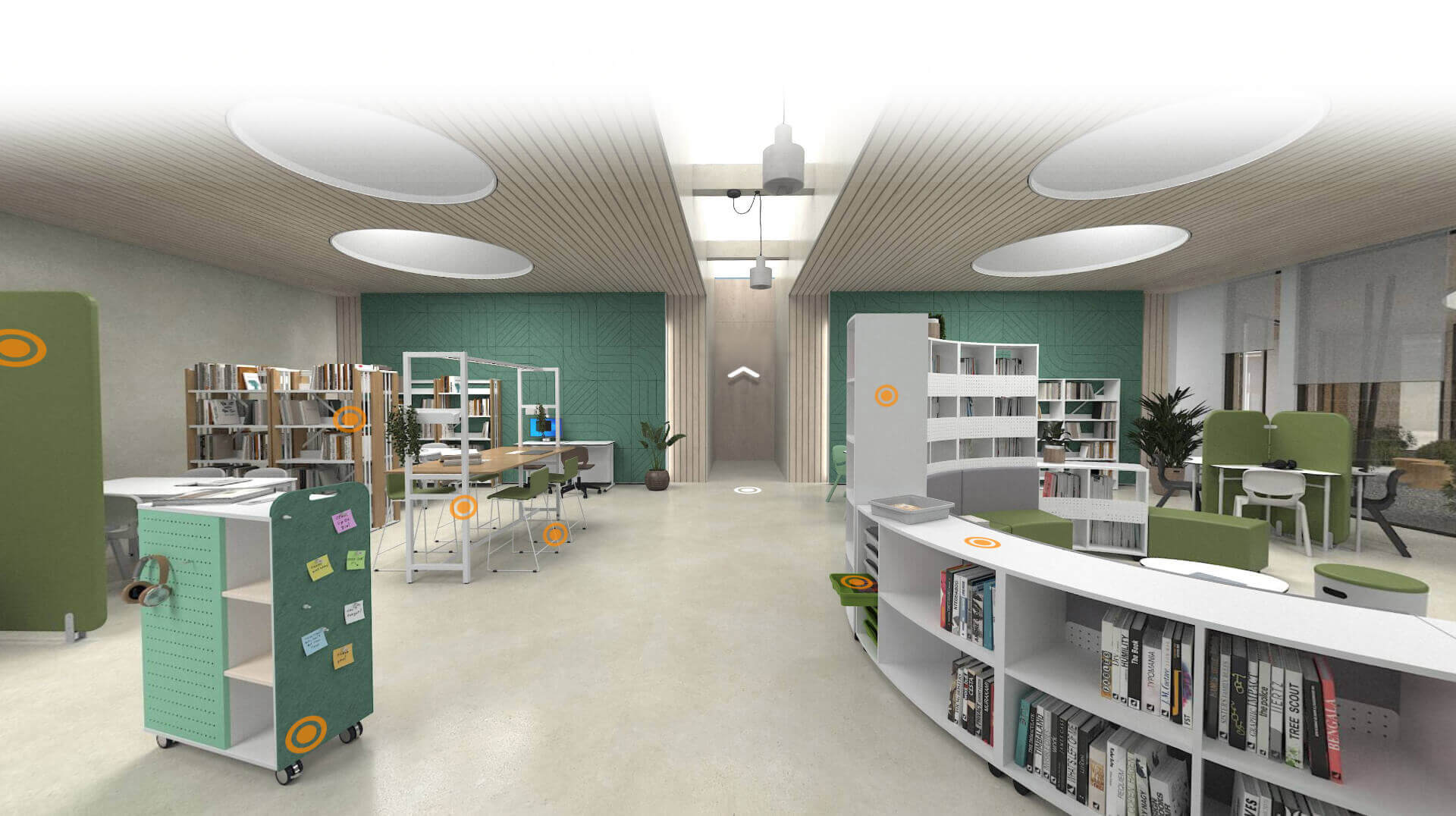 Imagem do showroom virtual escolar.