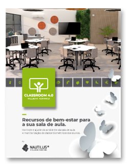 Capa do catálogo Classroom 4.0.